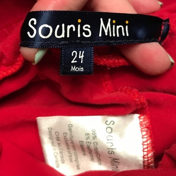 Souris Mini Red baggies pants Baby Size 24 - Picture 4 of 7